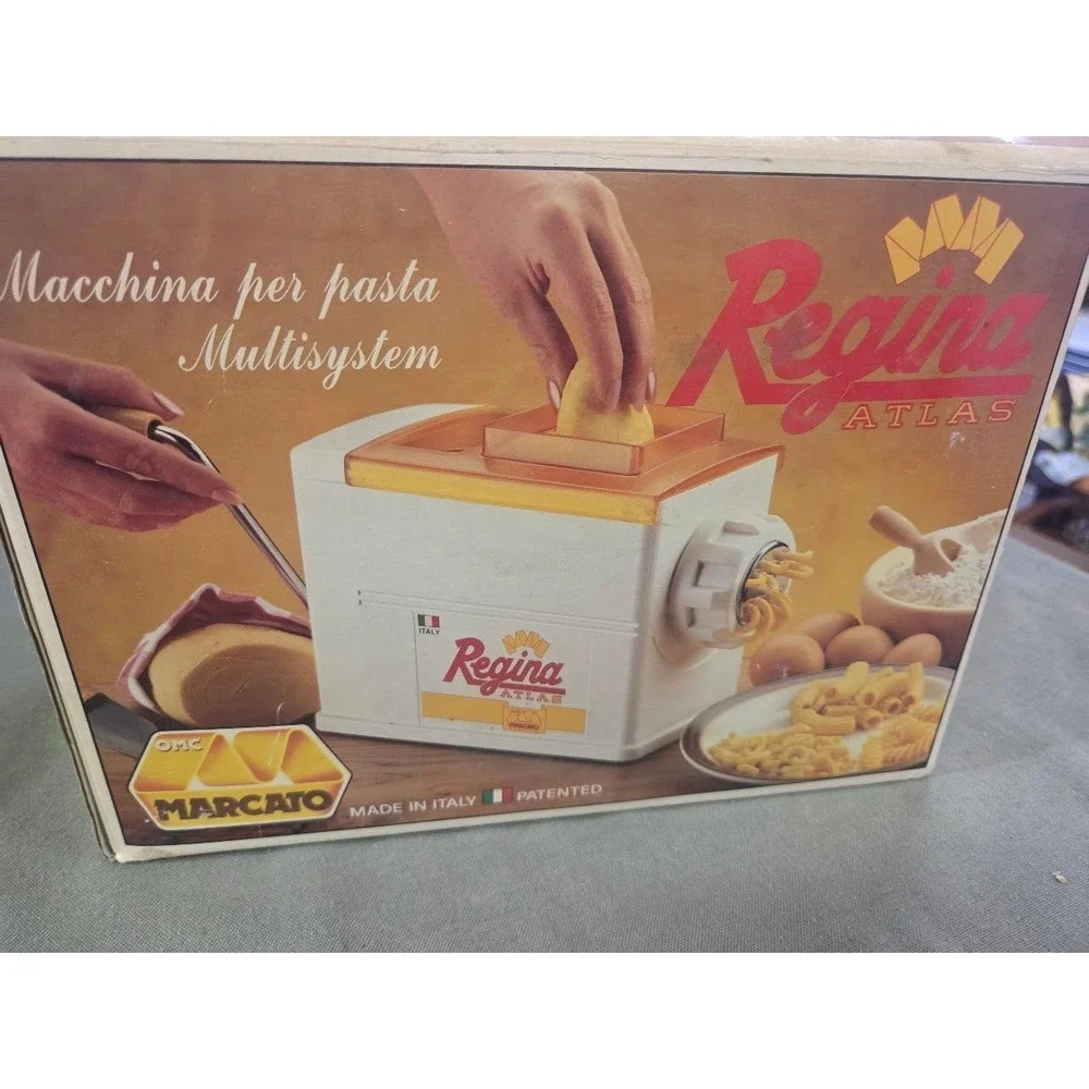 Marcato Regina Atlas Pasta Maker Multisystem Manual Extruder Made in Italy